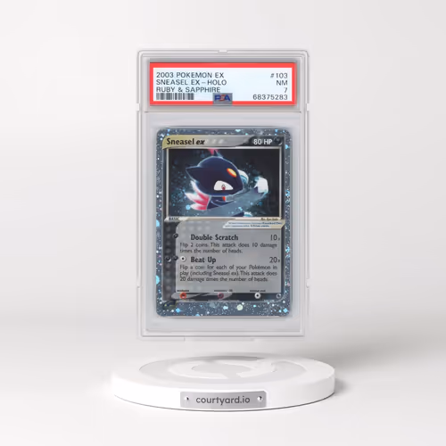2003 Pokémon EX Ruby & Sapphire #103 Sneasel EX - Holo Holo (PSA 7 NM)
