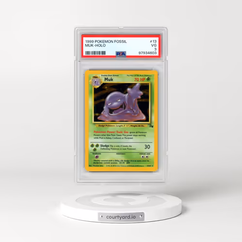1999 Pokémon Fossil #13 Muk - Holo (PSA 3 VG)
