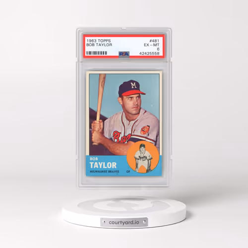 1963 Topps #481 Bob Taylor (PSA 6 EX-MT)