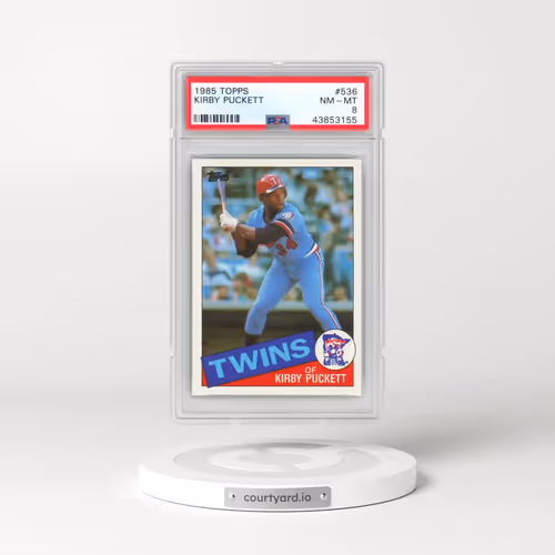 1985 Topps #536 Kirby Puckett (PSA 8 NM-MT)