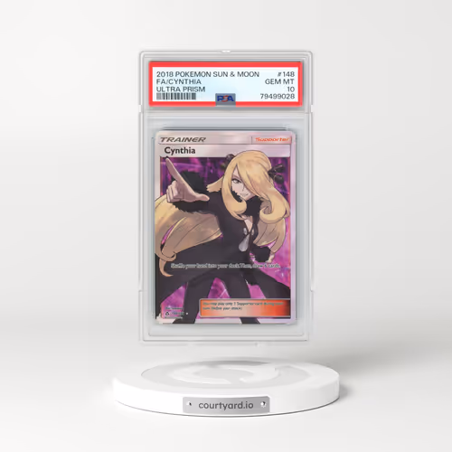 2018 Pokémon Sun & Moon Ultra Prism #148 Cynthia - Full Art (PSA 10 GEM MINT)