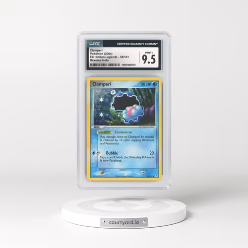 2004 EX Hidden Legends #58 Clamperl - Holo (CGC 9.5 MINT+)