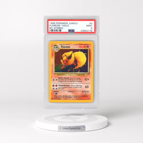 1999 Jungle #3 Flareon - Holo No Symbol (PSA 9 MINT)