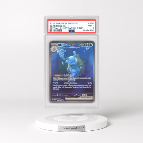 2023 Pokémon Mew EN-151 #200 Blastoise EX - Holo Special Illustration Rare (PSA 9 MINT)