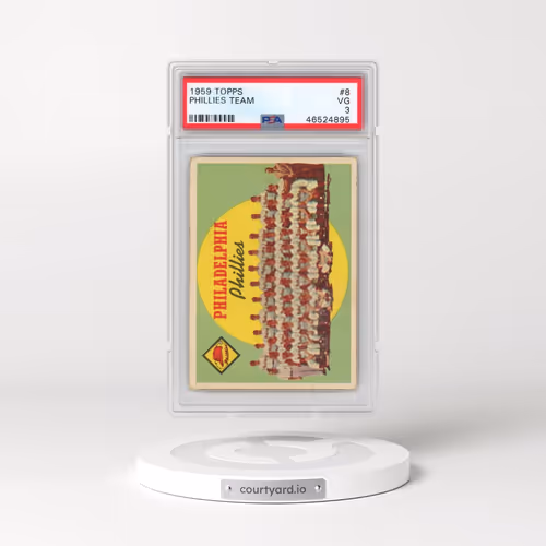 1959 Topps #8 Phillies Team (PSA 3 VG)