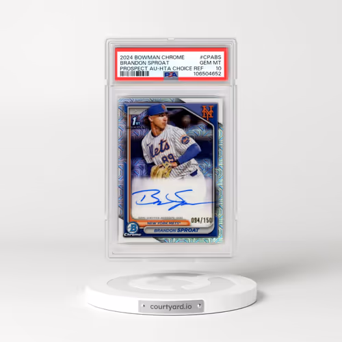 2024 Bowman Chrome Prospect Autographs #CPABS Brandon Sproat - Hta Choice Refractor (PSA 10 GEM MINT