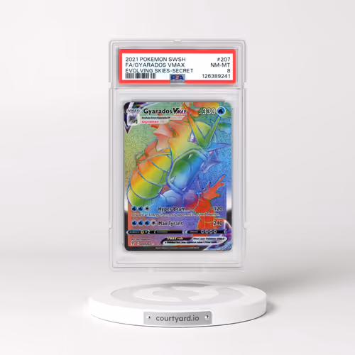 2021 Pokémon Sword & Shield Evolving Skies #207 Gyarados Vmax - Full Art Secret (PSA 8 NM-MT)