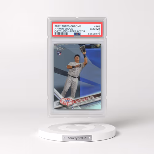 2017 Topps Chrome #169 Aaron Judge - Refractor (PSA 10 GEM MINT)