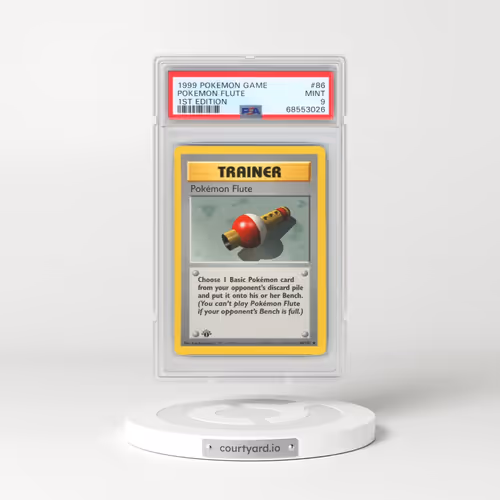 1999 Pokémon Game #86 Pokemon Flute - 1st Edition (PSA 9 MINT)