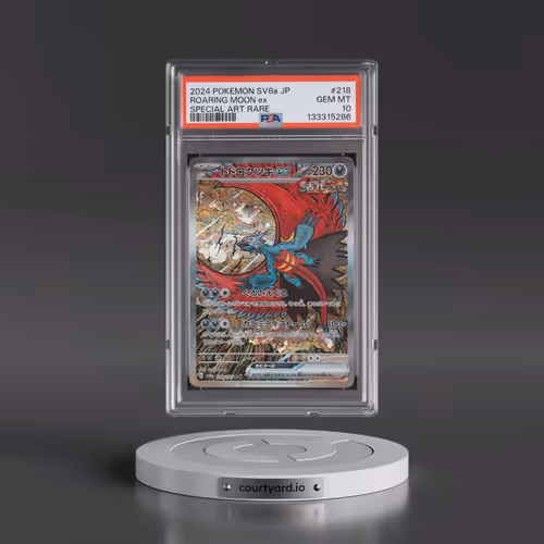 2024 Pokémon Sv8a-Terastal Fest EX #218 Roaring Moon EX - Holo Special Art Rare (PSA 10 GEM MINT)