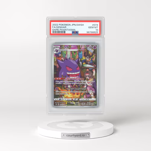 2022 Pokémon Sword & Shield Dark Phantasma #074 Gengar - Full Art (PSA 10 GEM MINT)