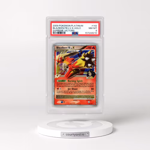 2009 Pokémon Platinum Supreme Victors #142 Blaziken FB LV.X - Holo (PSA 8 NM-MT)