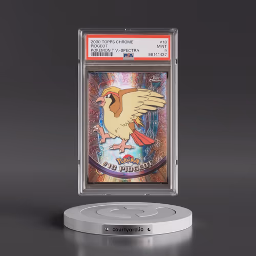 2000 Topps Chrome Pokémon T.V. #18 Pidgeot - Spectra (PSA 9 MINT)
