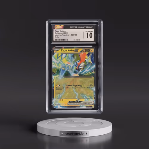 2025 Pokémon Jtg EN-Journey Together #051 Tapu Koko EX - Holo (CGC 10 GEM MINT)