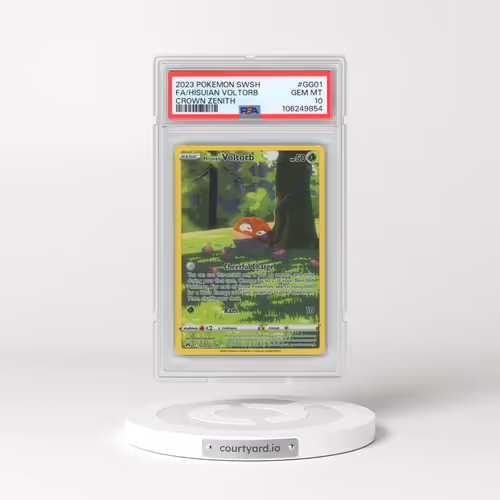 2023 Pokémon Sword and Shield Crown Zenith #GG01 Hisuian Voltorb - Full Art (PSA 10 GEM MINT)
