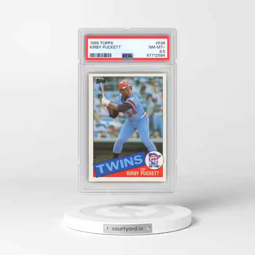 1985 Topps #536 Kirby Puckett (PSA 8.5 NM-MT+)