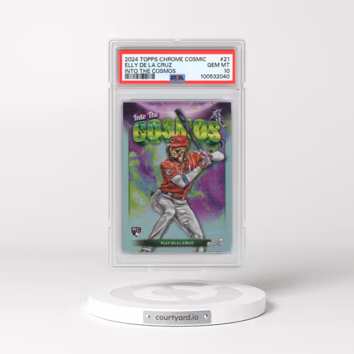 2024 Topps Chrome Cosmic Into the Cosmos #21 Elly de La Cruz (PSA 10 GEM MINT)