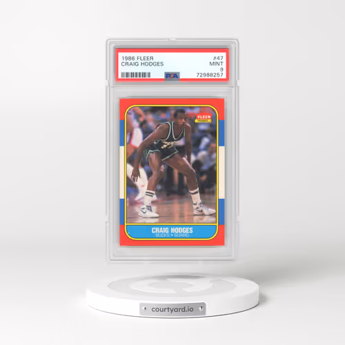 1986 Fleer #47 Craig Hodges (PSA 9 MINT)