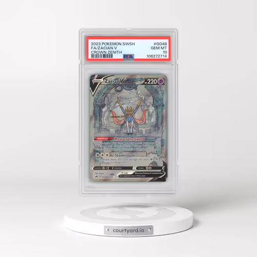 2023 Pokémon Sword and Shield Crown Zenith #GG48 Zacian V - Holo Full Art (PSA 10 GEM MINT)