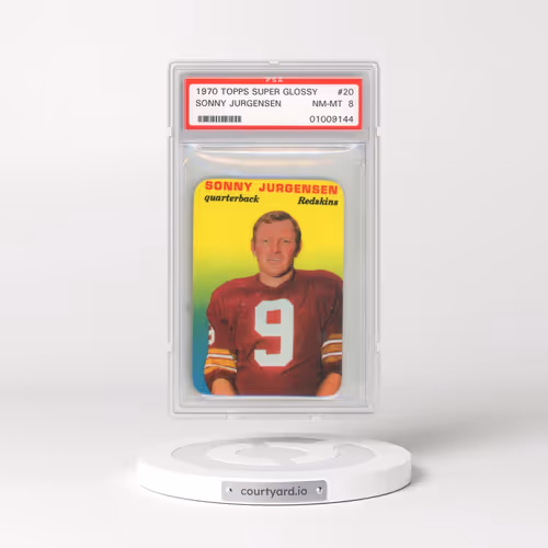 1970 Topps Super Glossy #20 Sonny Jurgensen (PSA 8 NM-MT)