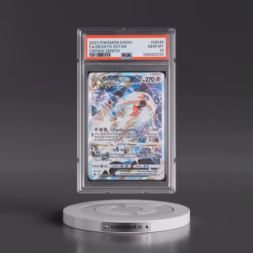 2023 Pokémon Sword and Shield Crown Zenith #GG46 Deoxys Vstar - Full Art (PSA 10 GEM MINT)