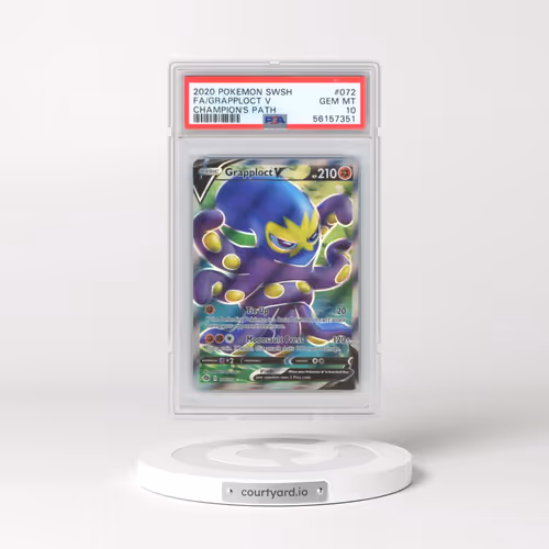 2020 Pokémon Sword & Shield Champion's Path #072 Grapploct V - Holo Full Art (PSA 10 GEM MINT)