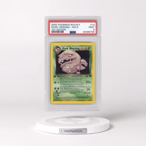 2000 Pokémon Rocket #14 Dark Weezing - 1st Edition Holo (PSA 9 MINT)