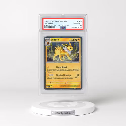 2025 Pokémon Svp EN-SV Black Star Promo #169 Jolteon - Prismatic Evolutions Poster Collection (PSA 10 GEM MINT)