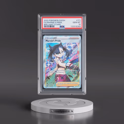 2022 Pokémon Sword & Shield Brilliant Stars #171 Marnie's Pride - Full Art (PSA 10 GEM MINT)