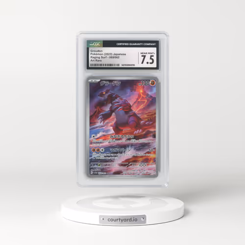 2023 Raging Surf #069/062 Groudon - Art Rare (CGC 7.5 NM+)