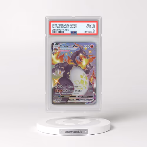 2021 Pokémon Sword & Shield Shining Fates #SV107 Charizard Vmax - Full Art (PSA 10 GEM MINT)