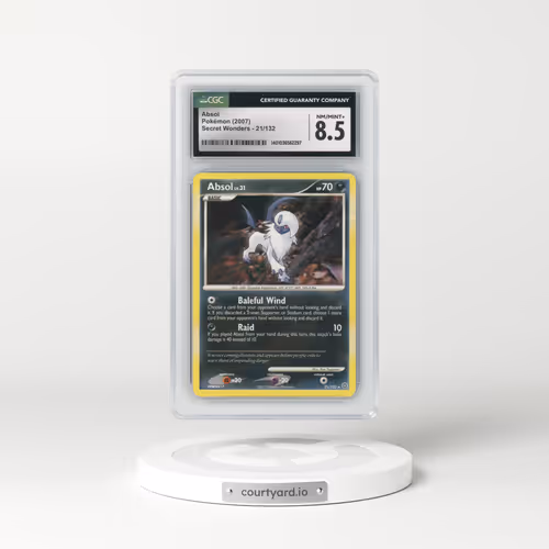 2007 Secret Wonders #21/132 Absol (CGC 8.5 NM-MT+)
