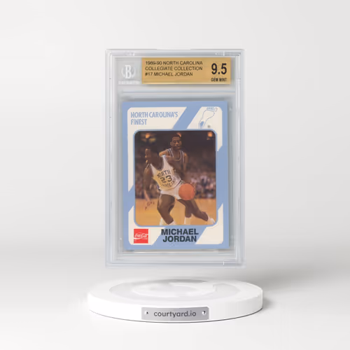 1989 Collegiate Collection North Carolina #17 Michael Jordan (BGS 9.5 GEM MINT)