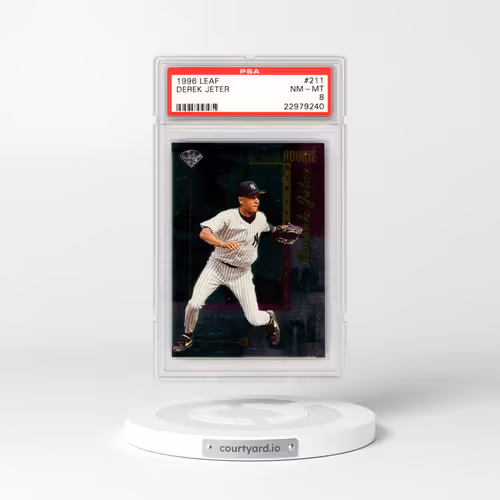1996 Leaf #211 Derek Jeter (PSA 8 NM-MT)