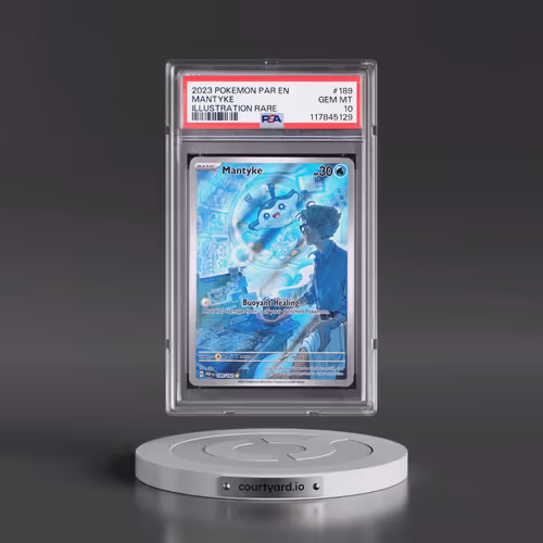 2023 Pokémon Par EN-Paradox Rift #189 Mantyke - Illustration Rare (PSA 10 GEM MINT)