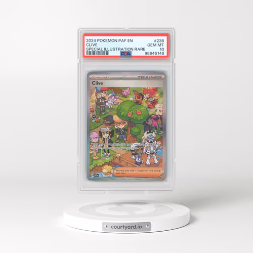 2024 Pokémon Paf EN-Paldean Fates #236 Clive - Special Illustration Rare (PSA 10 GEM MINT)