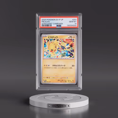 2025 Pokémon SV-P Promo #291 Pikachu - Gym Event Campaign (PSA 10 GEM MINT)