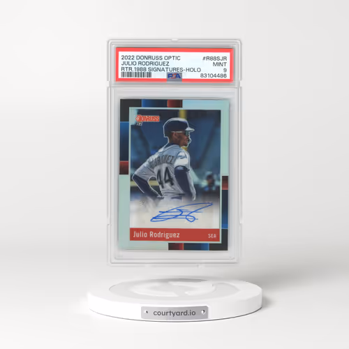 2022 Panini Donruss Optic Retro 1988 Signatures #R88SJR Julio Rodriguez - Holo (PSA 9 MINT)