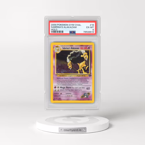 2000 Pokémon Gym Challenge #16 Sabrina's Alakazam - Holo (PSA 6 EX-MT)