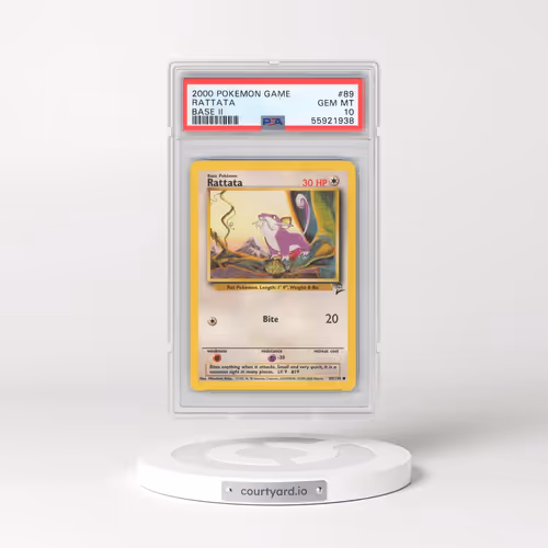2000 Pokémon Game Base II #89 Rattata (PSA 10 GEM MINT)