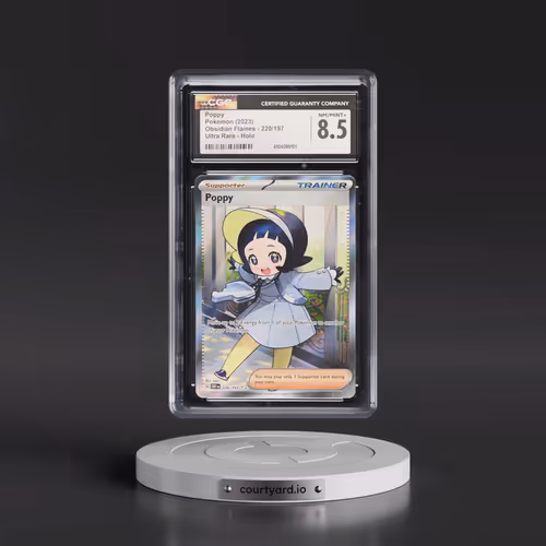 2023 Pokémon Obf EN-Obsidian Flames #220 Poppy - Ultra Rare (CGC 8.5 NM-MT+)