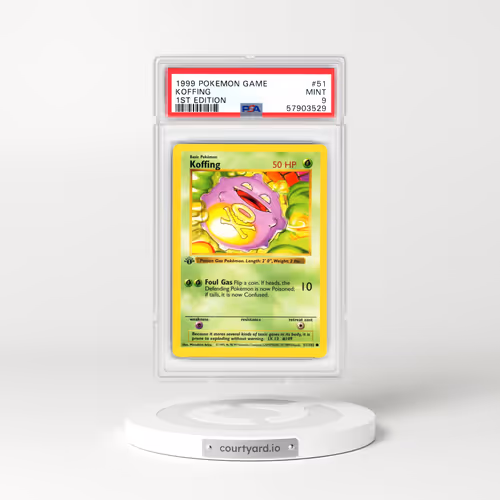 1999 Base Set #51 Koffing - 1st Edition 1st Edition (PSA 9 MINT)