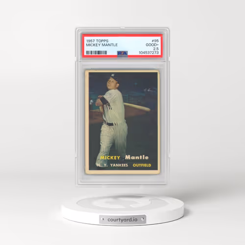 1957 Topps #95 Mickey Mantle (PSA 2.5 GOOD+)