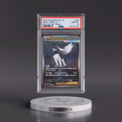 2025 Pokémon M1l-Mega Brave #089 Mega Absol EX - Holo Special Art Rare (PSA 10 GEM MINT)