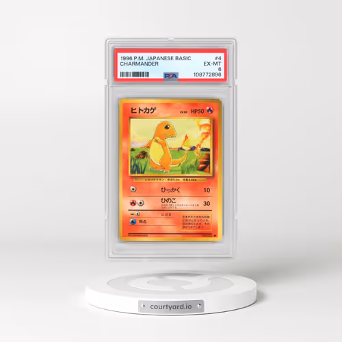 1996 Pokémon Basic #4 Charmander (PSA 6 EX-MT)