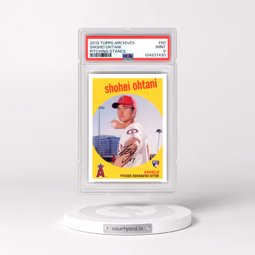 2018 Topps Archives #50 Shohei Ohtani - Pitching Stance (PSA 9 MINT)
