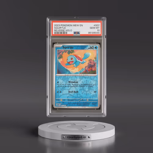2023 Pokémon Mew EN-151 #007 Squirtle - Reverse Holo (PSA 10 GEM MINT)