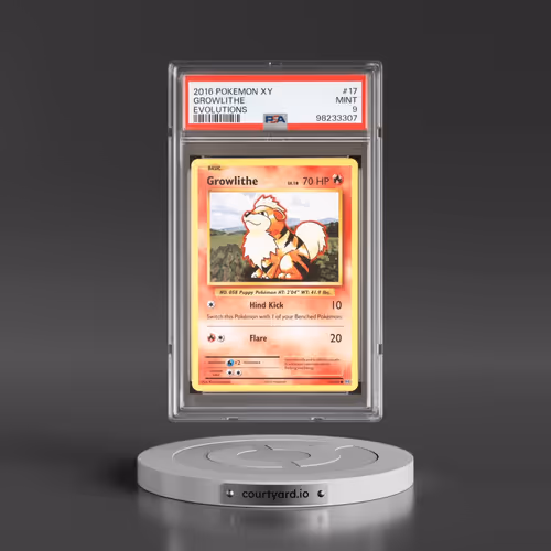 2016 Pokémon XY Evolutions #17 Growlithe (PSA 9 MINT)