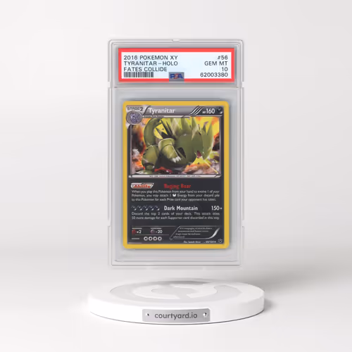 2016 Pokémon XY Fates Collide #56 Tyranitar - Holo (PSA 10 GEM MINT)