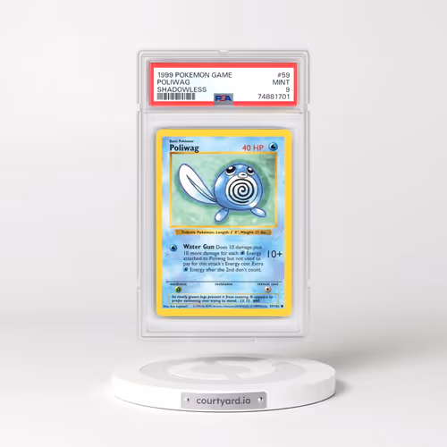 1999 Pokémon Game #59 Poliwag - Shadowless (PSA 9 MINT)